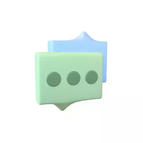 Chat Icon v2 004 Low-poly 3D model