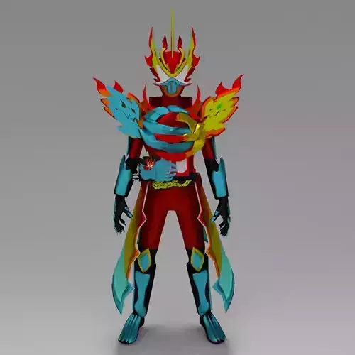 Kamen Rider saber Elemental dragon  3D model