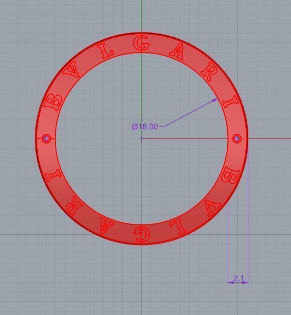 Bvlgari Zero ring 3D print model_1