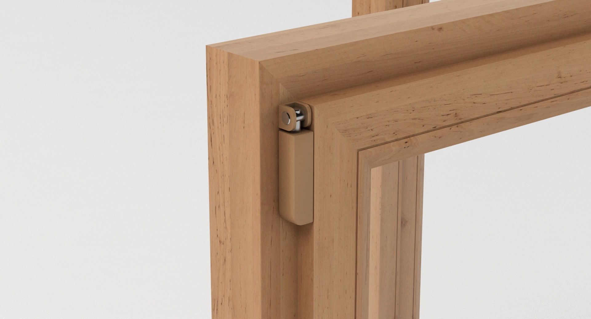 Window 1 pair of wooden windows 3D model_7