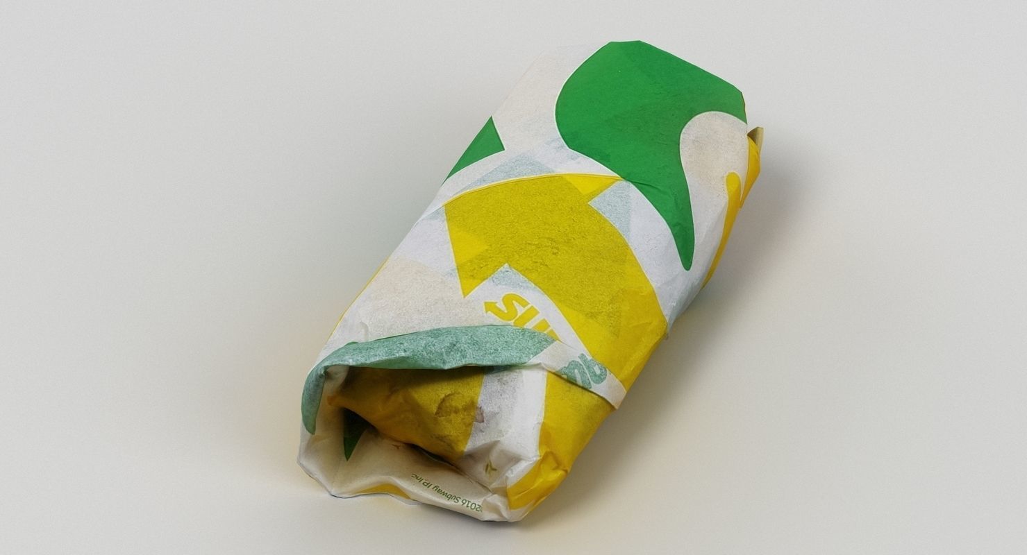 Subway Sub Sandwich 3D model_2