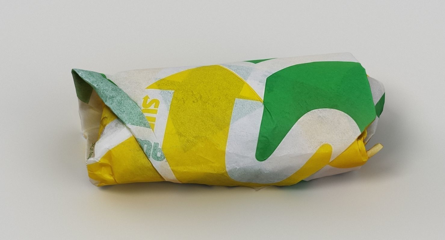 Subway Sub Sandwich 3D model_9