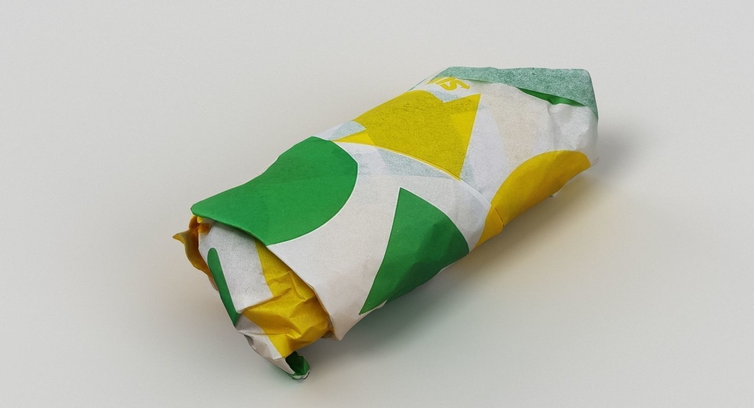 Subway Sub Sandwich 3D model_5
