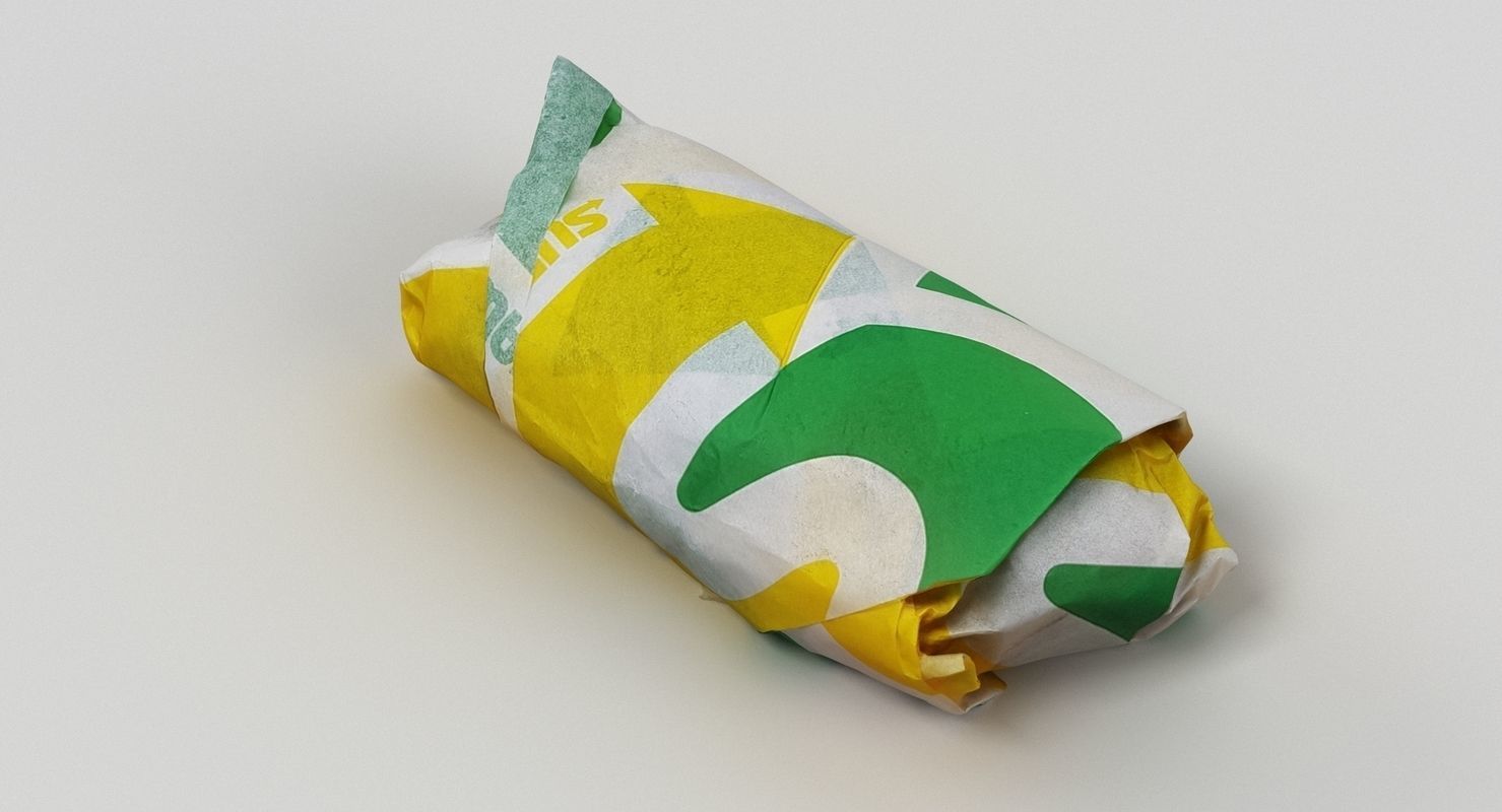 Subway Sub Sandwich 3D model_6