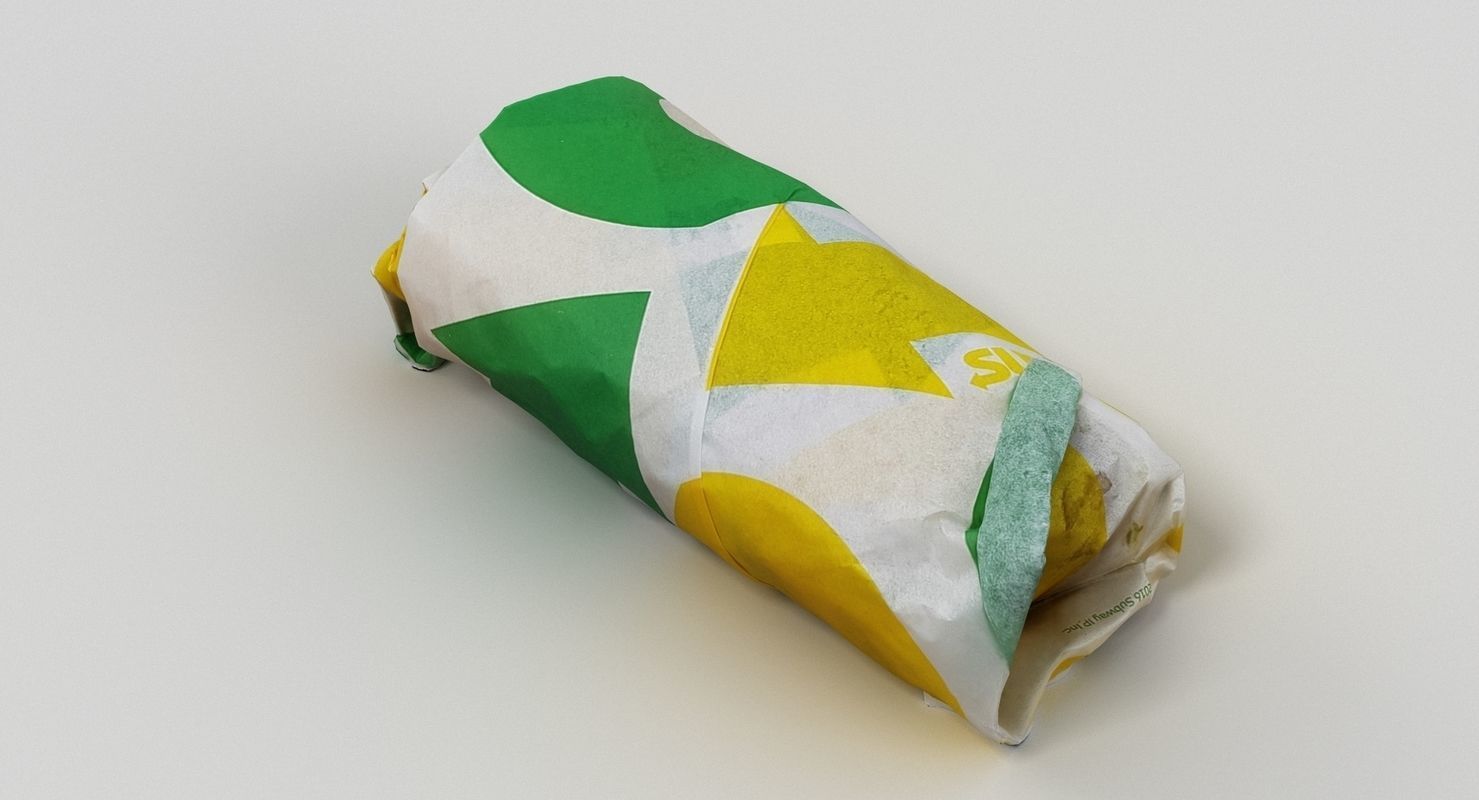 Subway Sub Sandwich 3D model_4