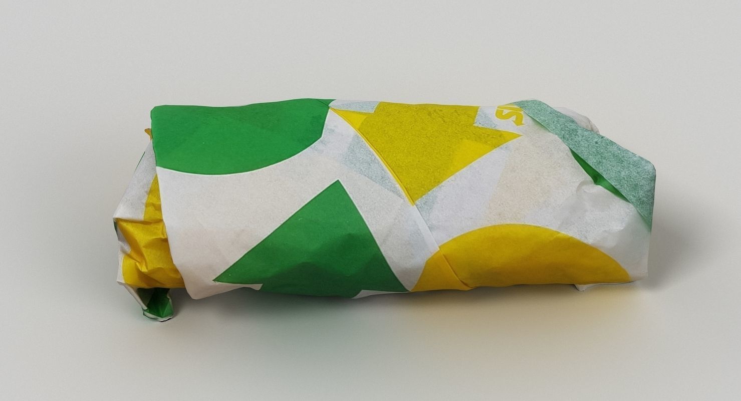 Subway Sub Sandwich 3D model_8