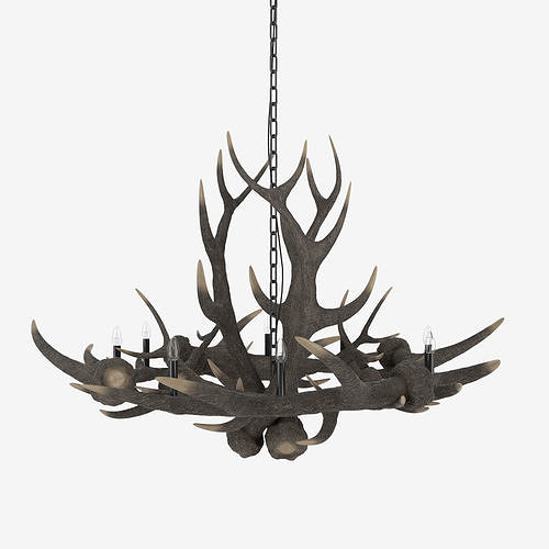 Antler Chandelier 3D model