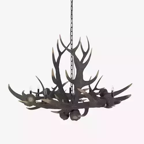 Antler Chandelier 3D model