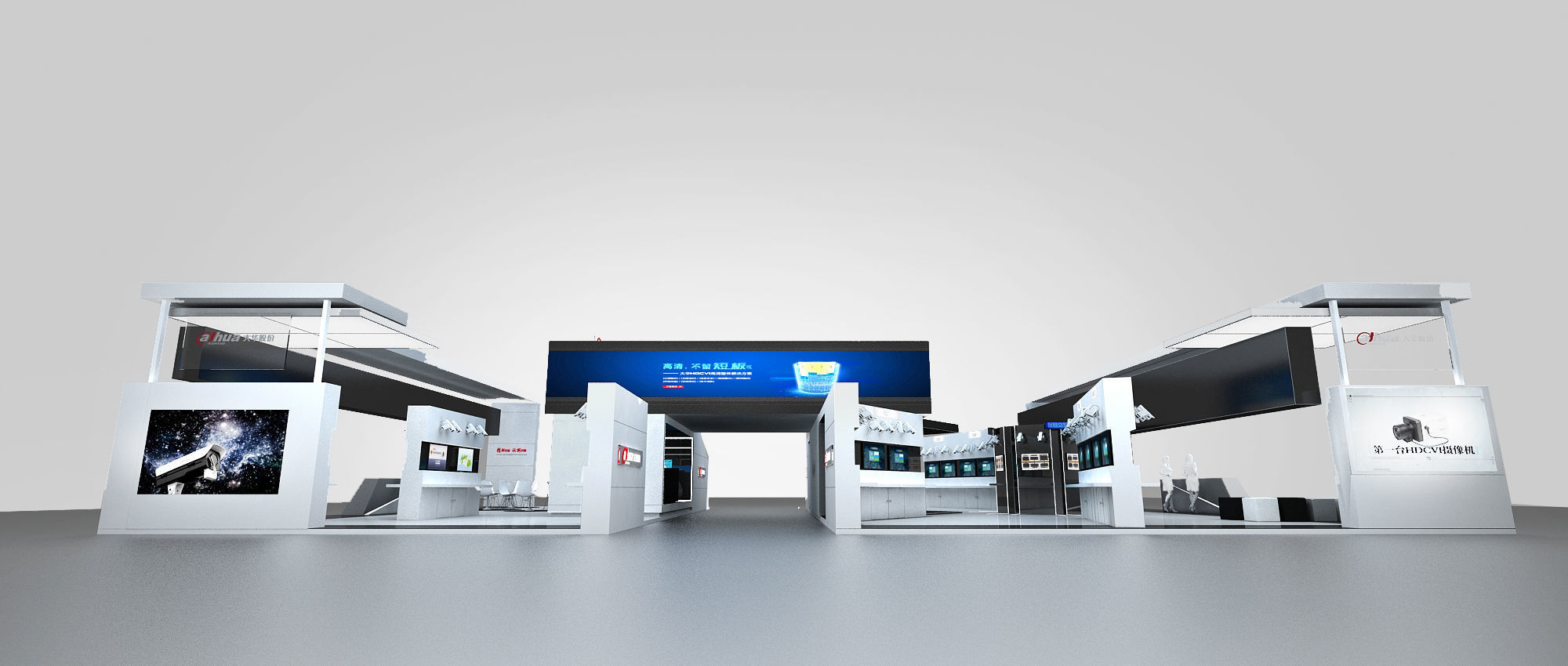 electric Surveillance booth exhibition 3D model_3