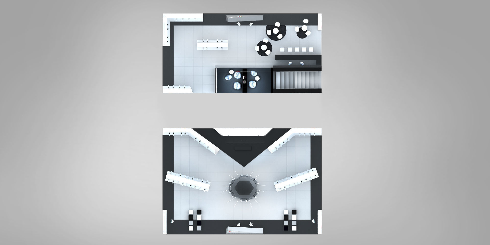 electric Surveillance booth exhibition 3D model_13