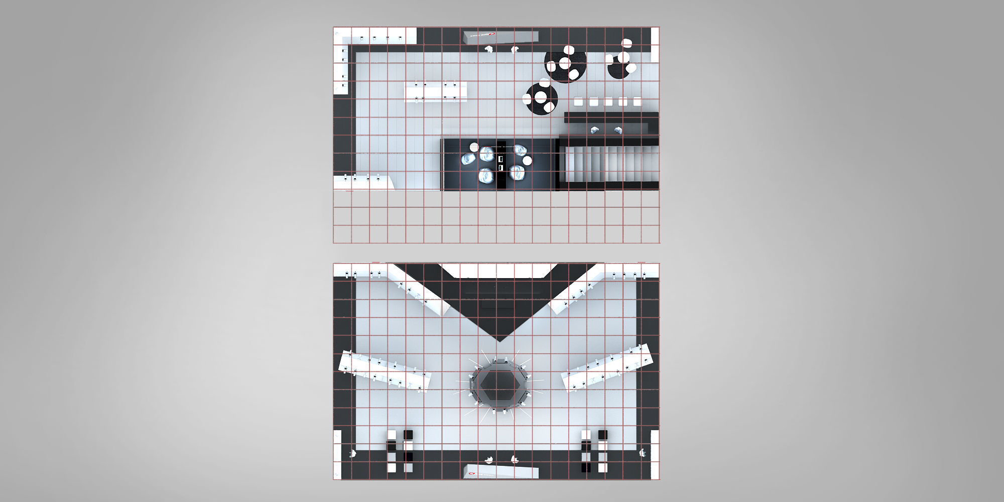 electric Surveillance booth exhibition 3D model_23