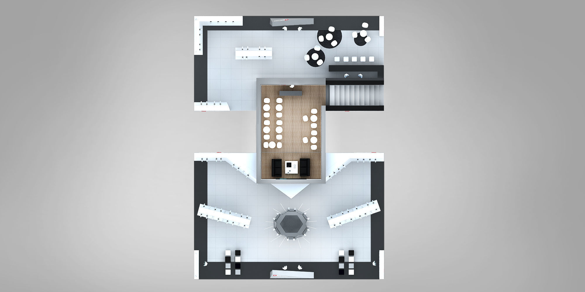 electric Surveillance booth exhibition 3D model_15