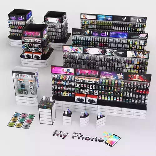 Electronic and Mobile Accessories Store 3D model
