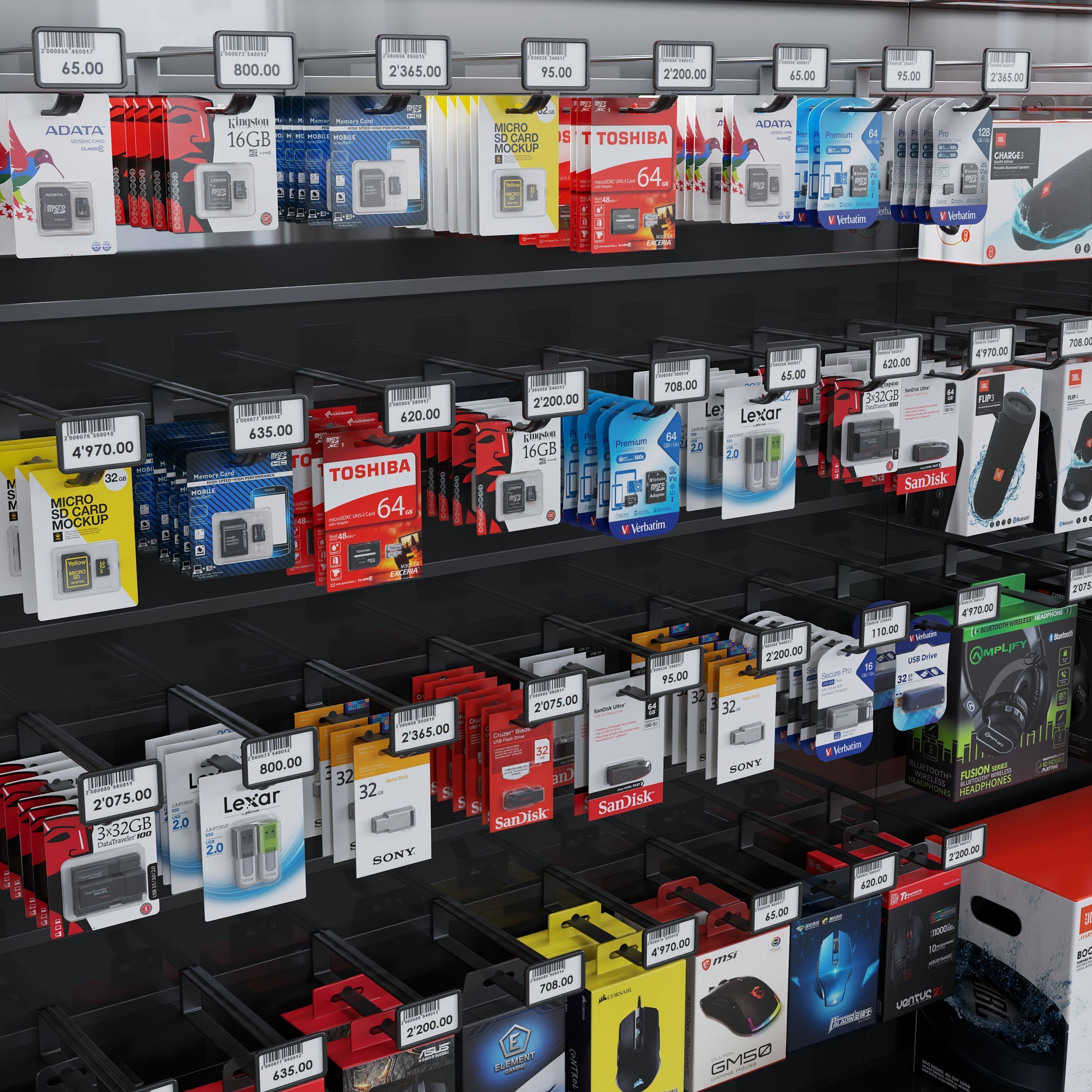 Electronic and Mobile Accessories Store 3D model_4