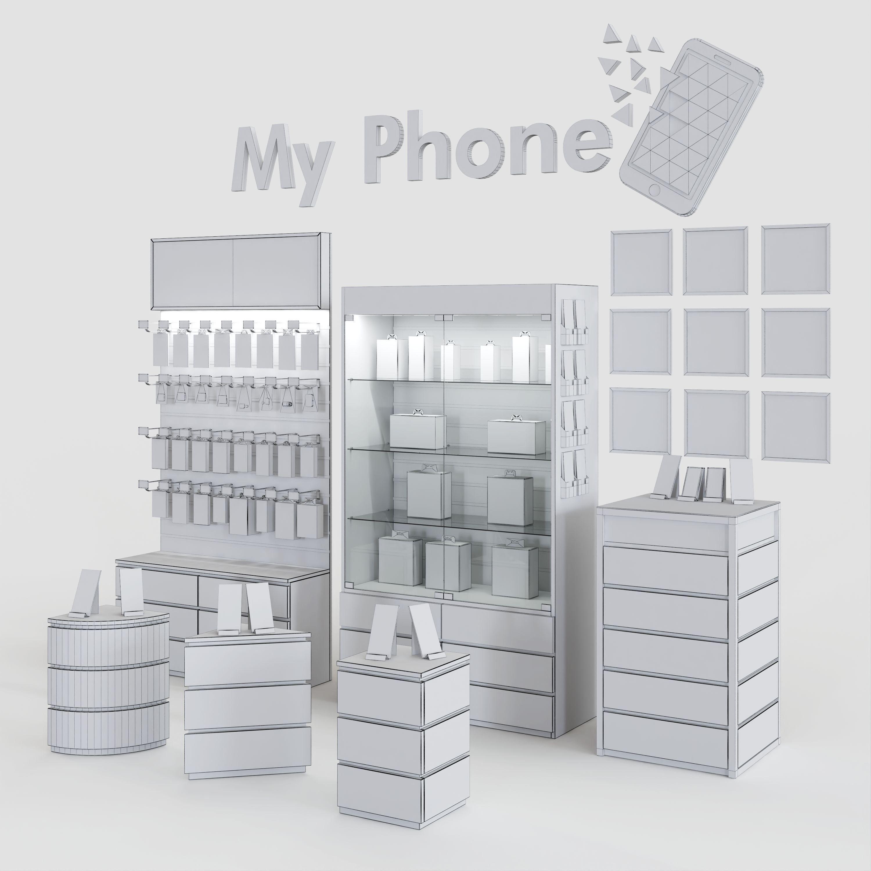Electronic and Mobile Accessories Store 3D model_9