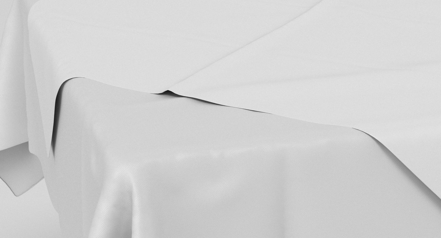 Tablecloth table with cloth 3D model_7