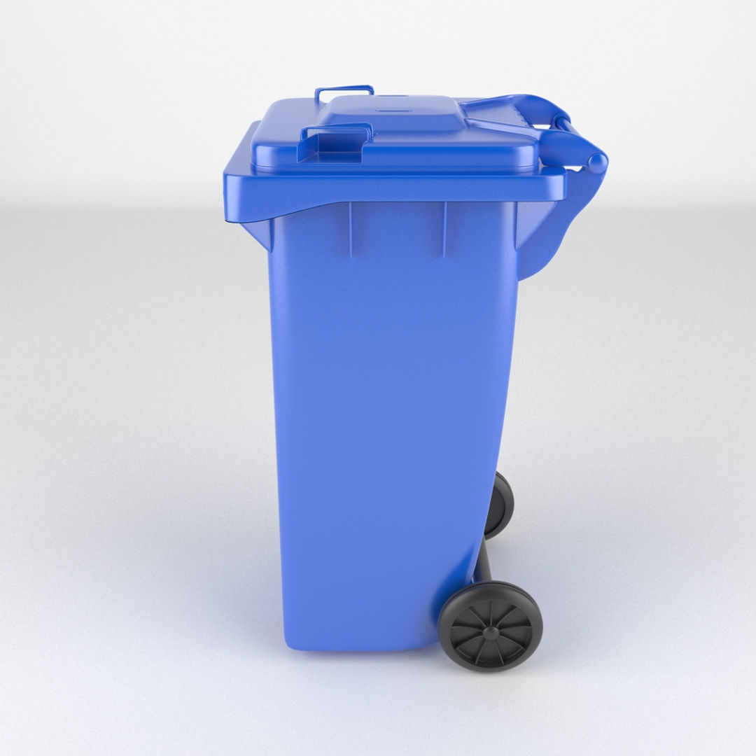 Plastic Wheeled Bin 3D model_1