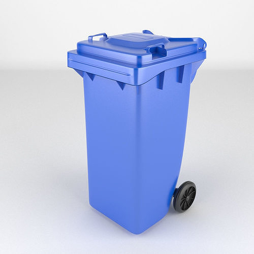 Plastic Wheeled Bin 3D model