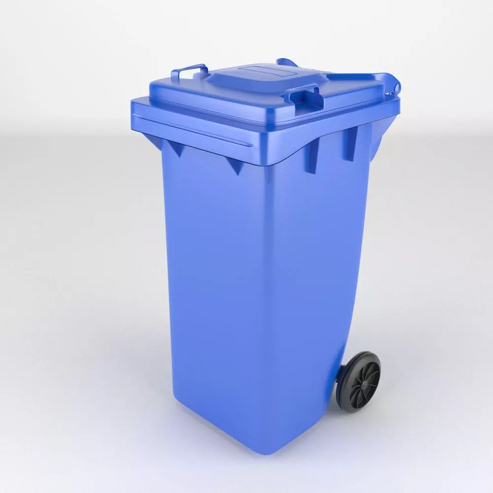 Plastic Wheeled Bin 3D model_0