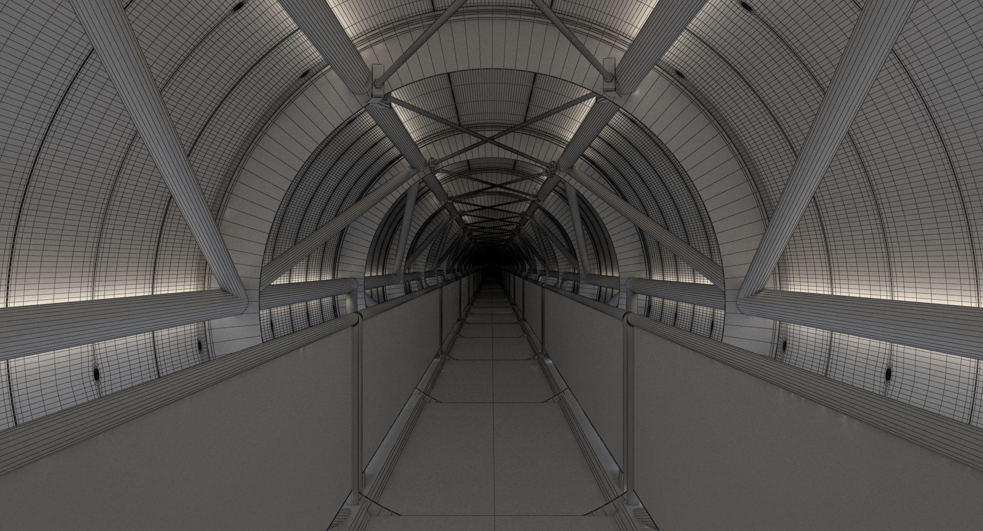 Sci-Fi Tunnel 2 3D model_8