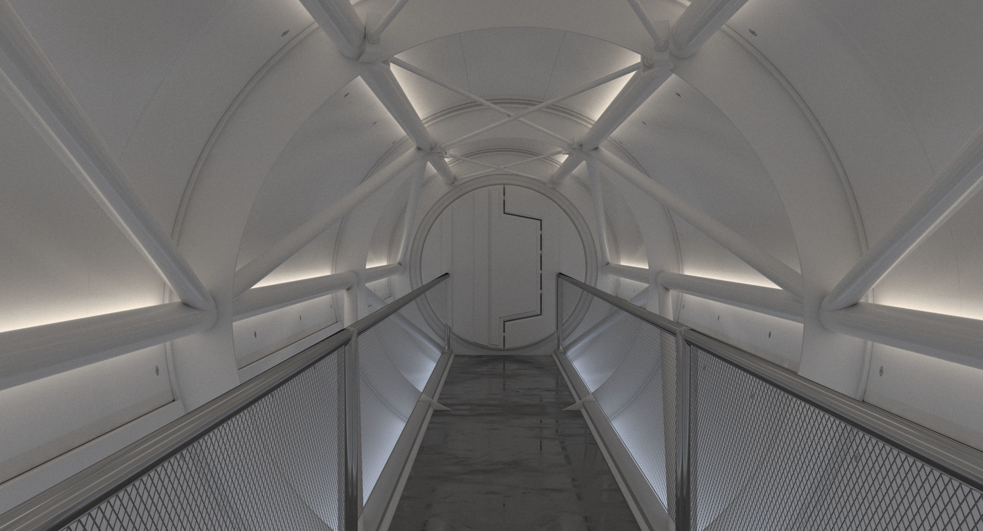 Sci-Fi Tunnel 2 3D model_2