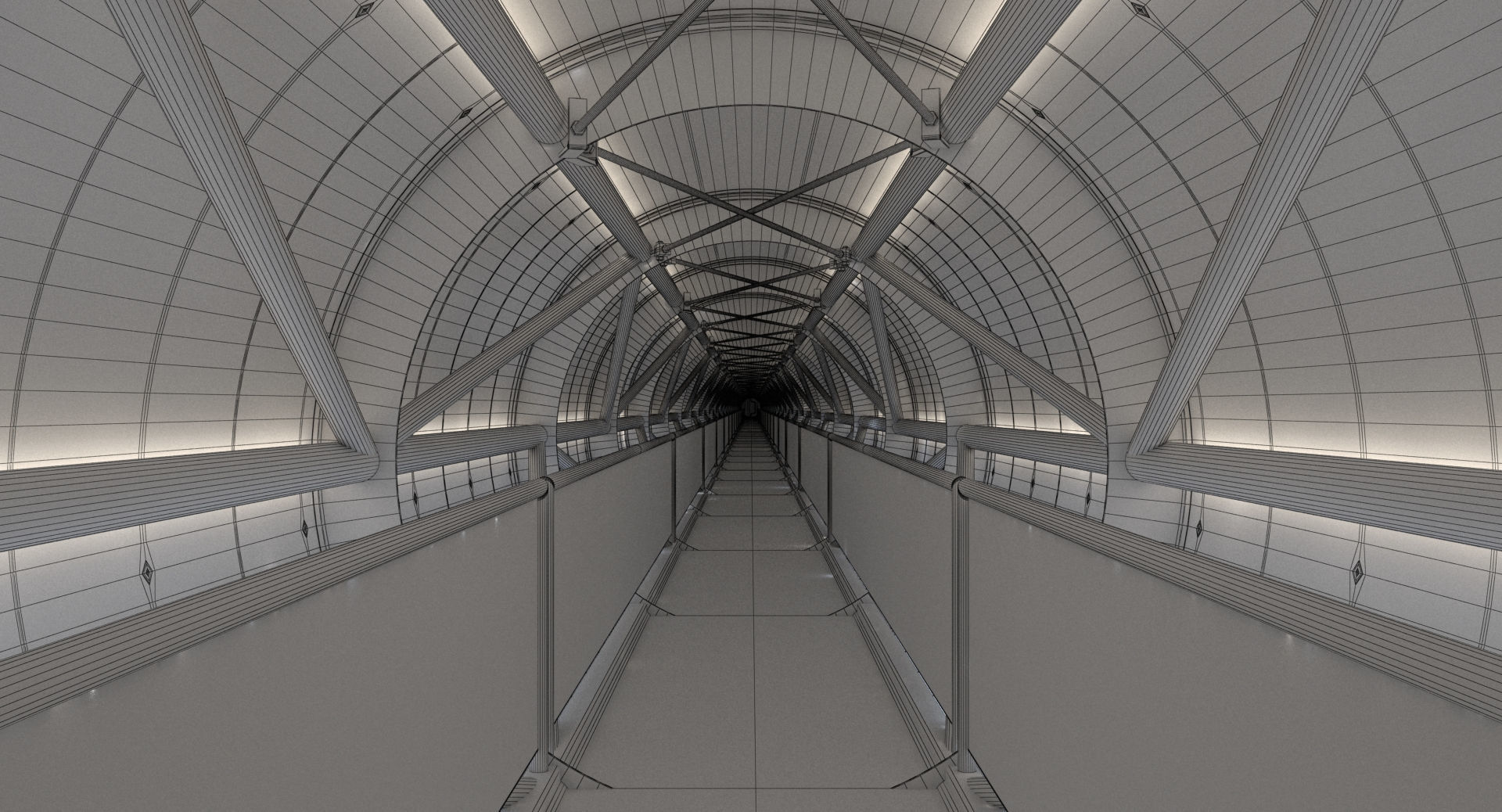 Sci-Fi Tunnel 2 3D model_9