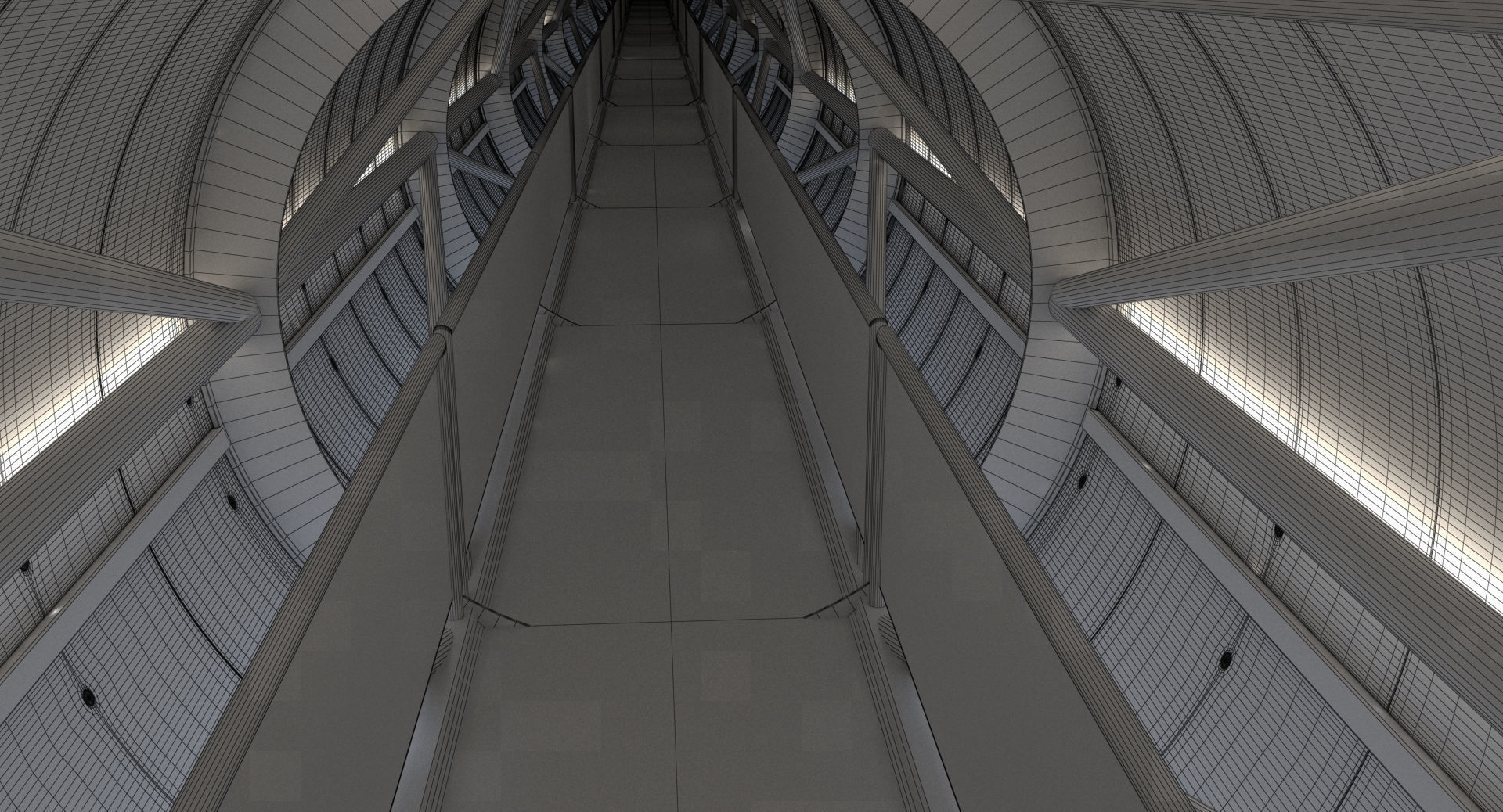 Sci-Fi Tunnel 2 3D model_10