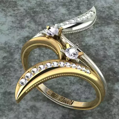 Ring 1 gold and diamond
