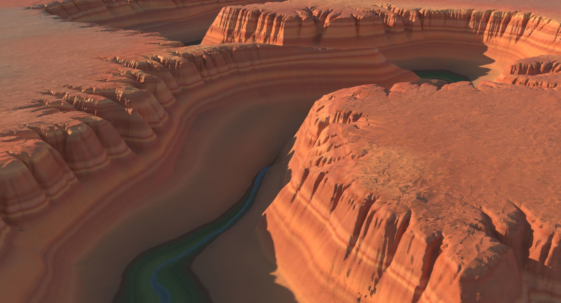 Canyon 5 grand on piece of wood 3D model_5