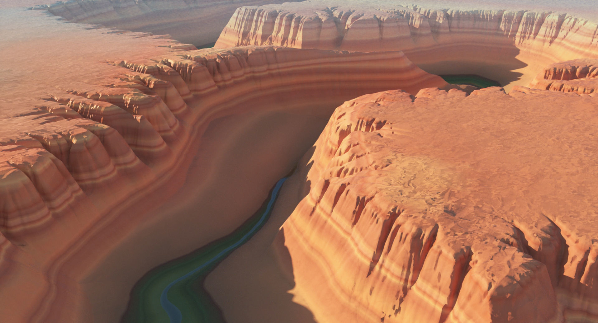 Canyon 5 grand on piece of wood 3D model_1