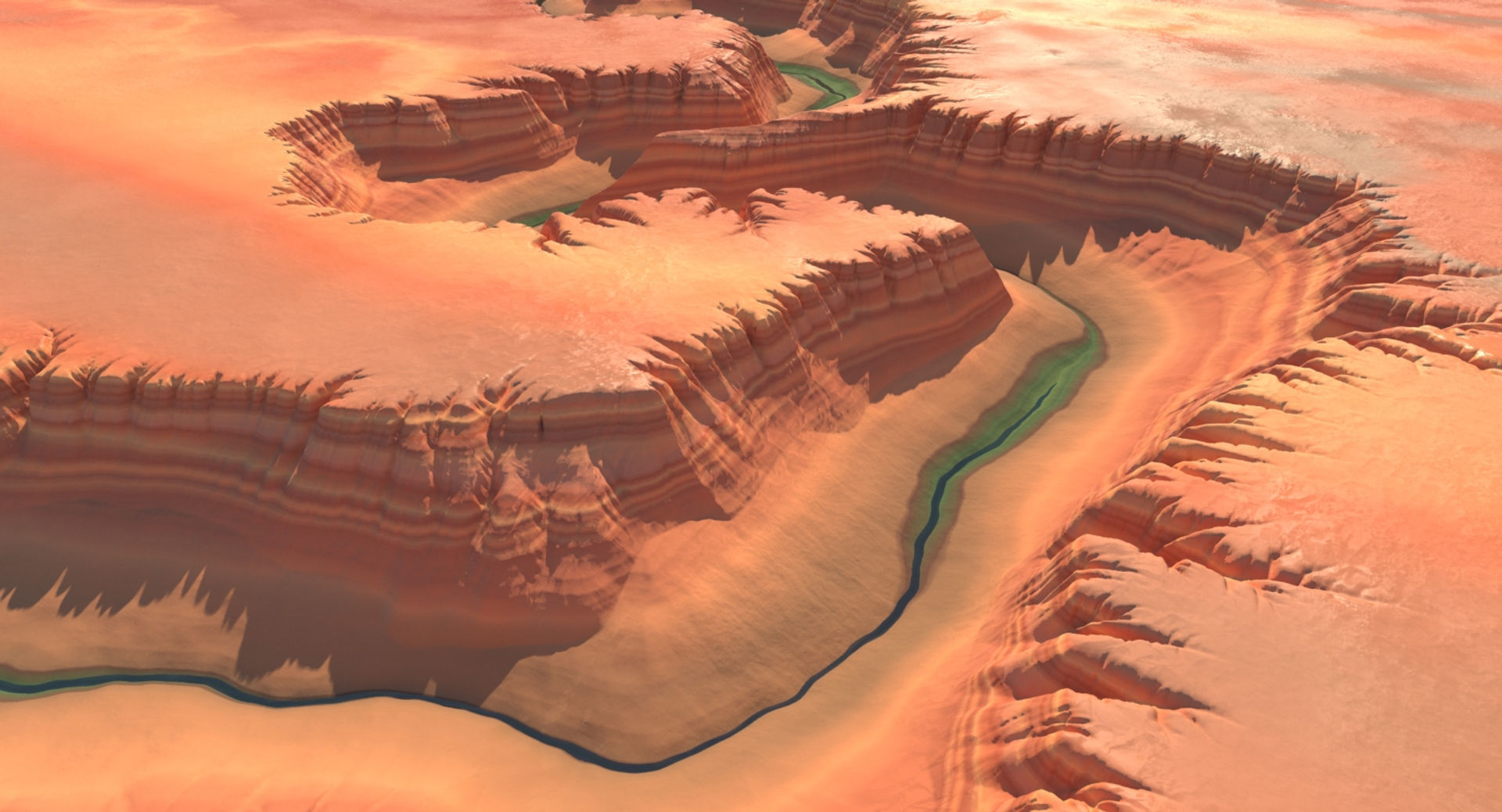 Canyon 5 grand on piece of wood 3D model_7