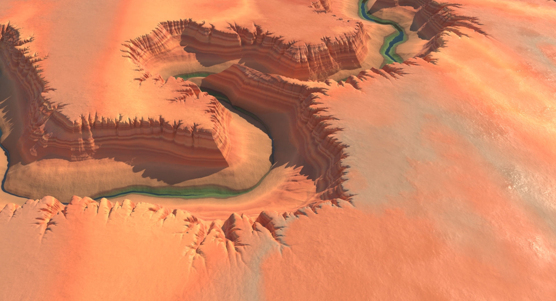 Canyon 5 grand on piece of wood 3D model_9