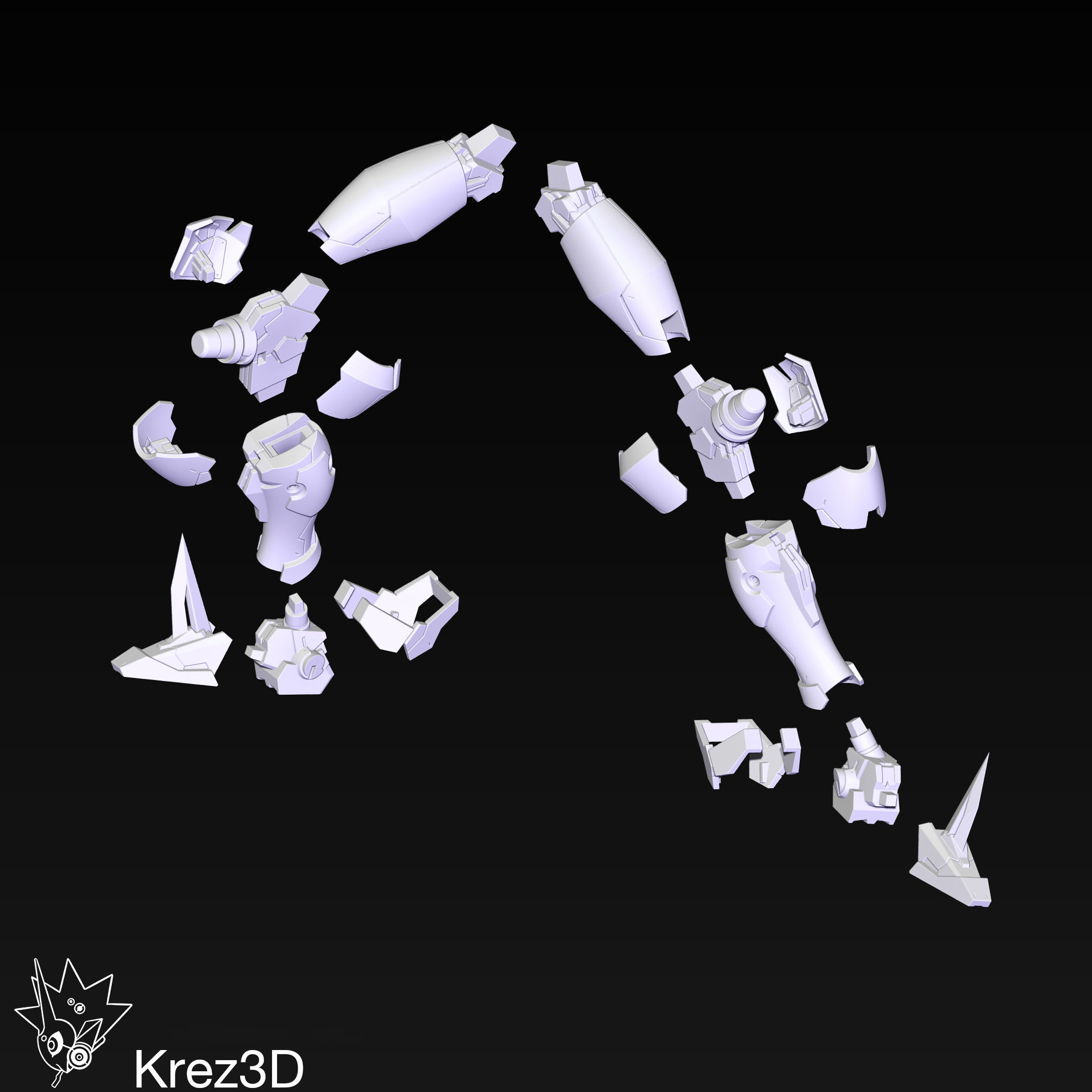 Master Gundam 3D print model_11