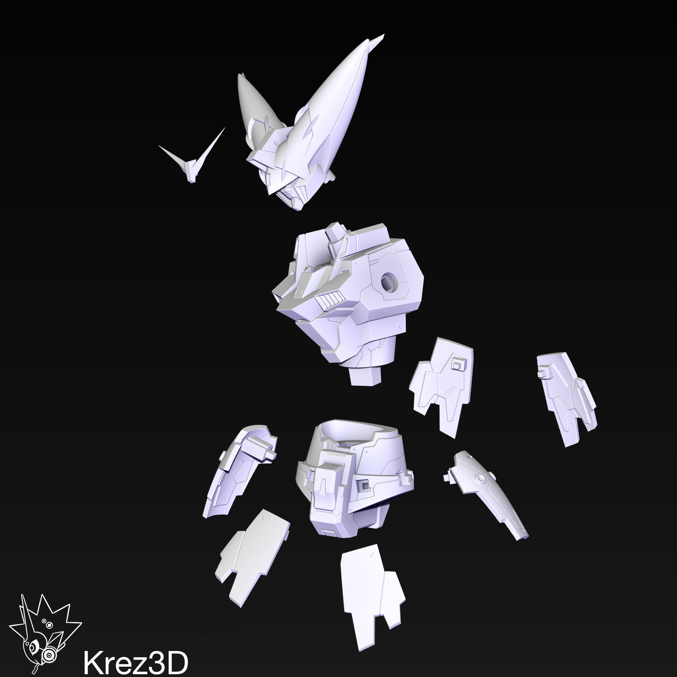 Master Gundam 3D print model_8