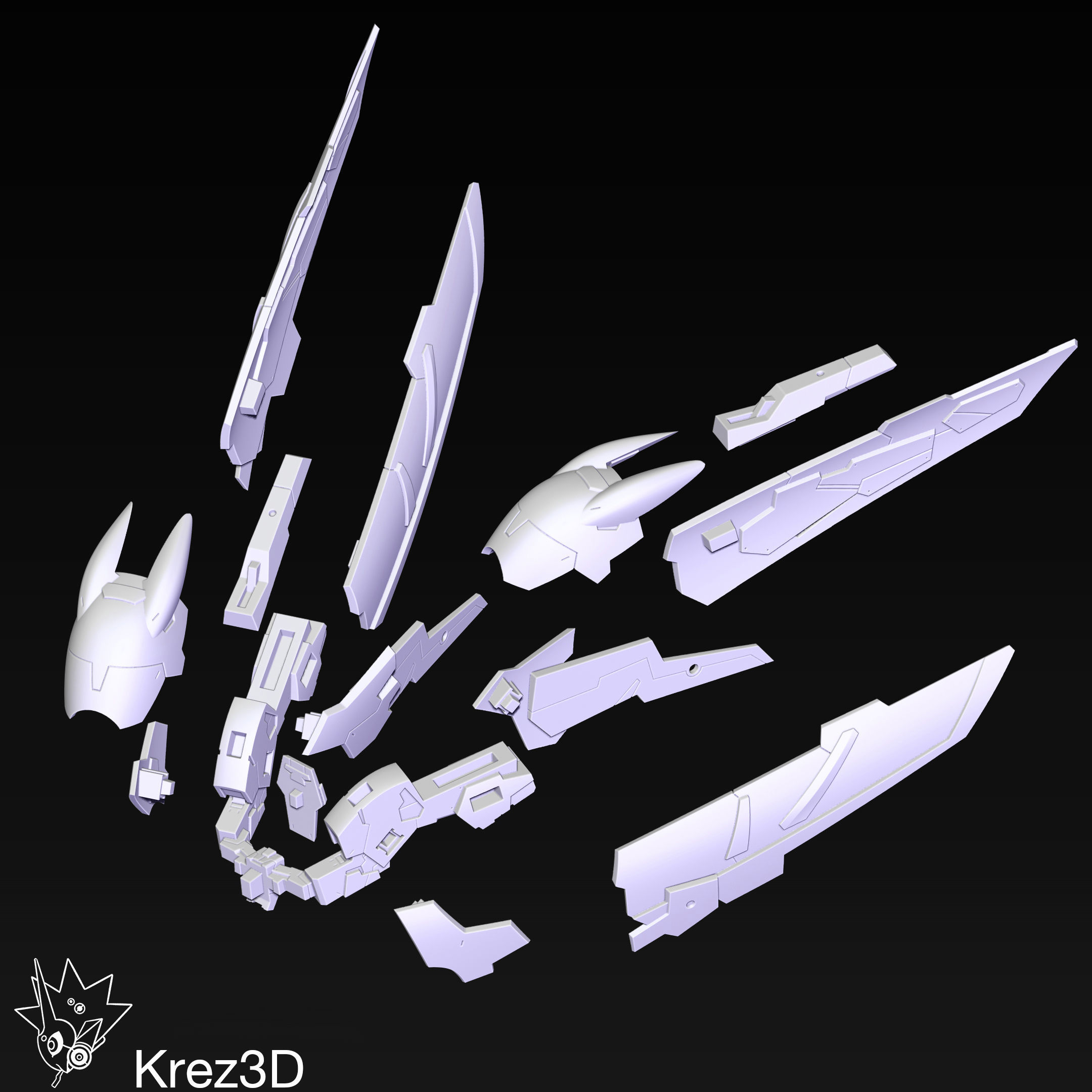 Master Gundam 3D print model_9