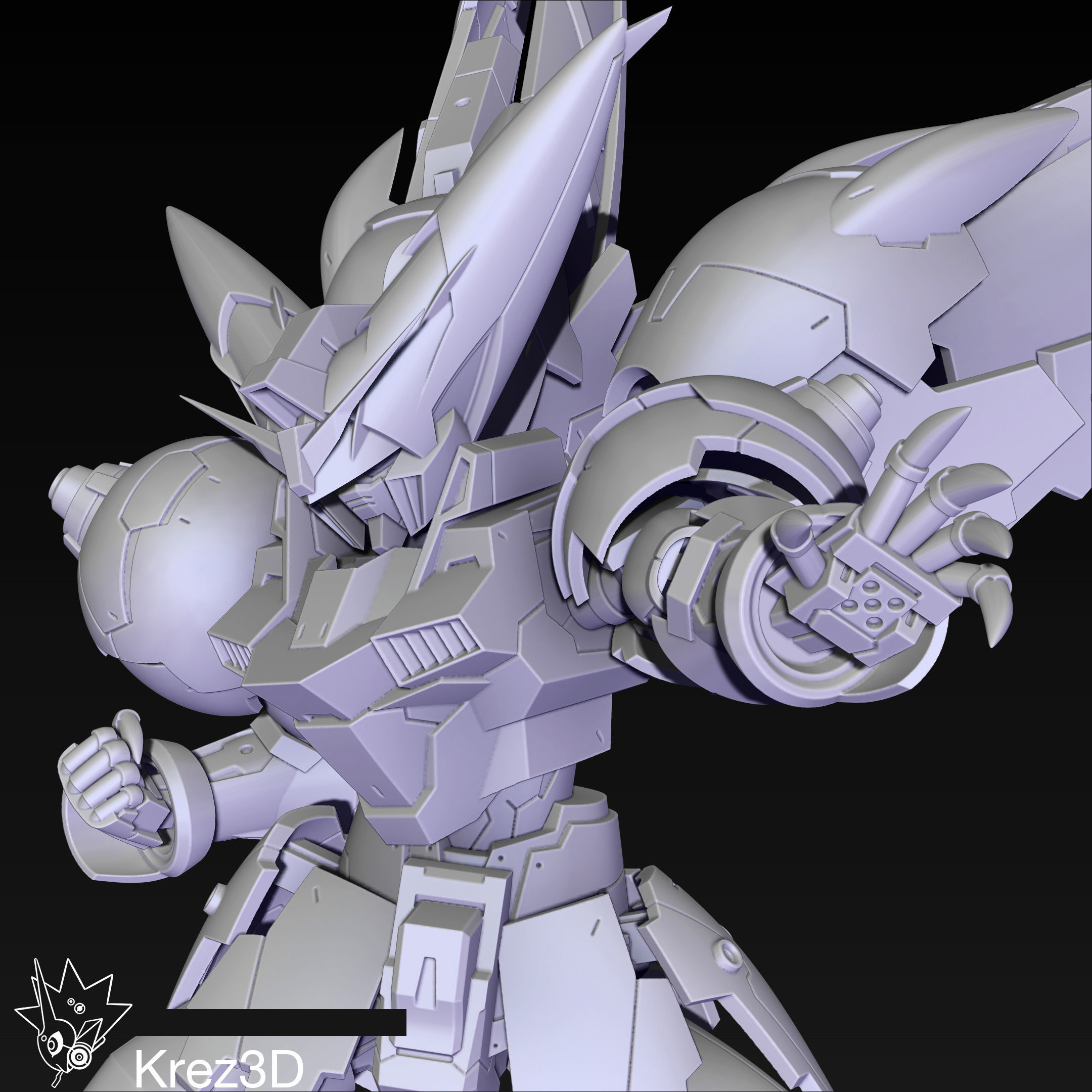 Master Gundam 3D print model_2