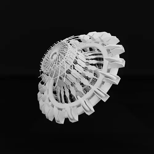 Abstract component 3D model 2