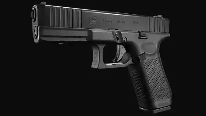 Glock G17 Gen5 Low-poly 3D model