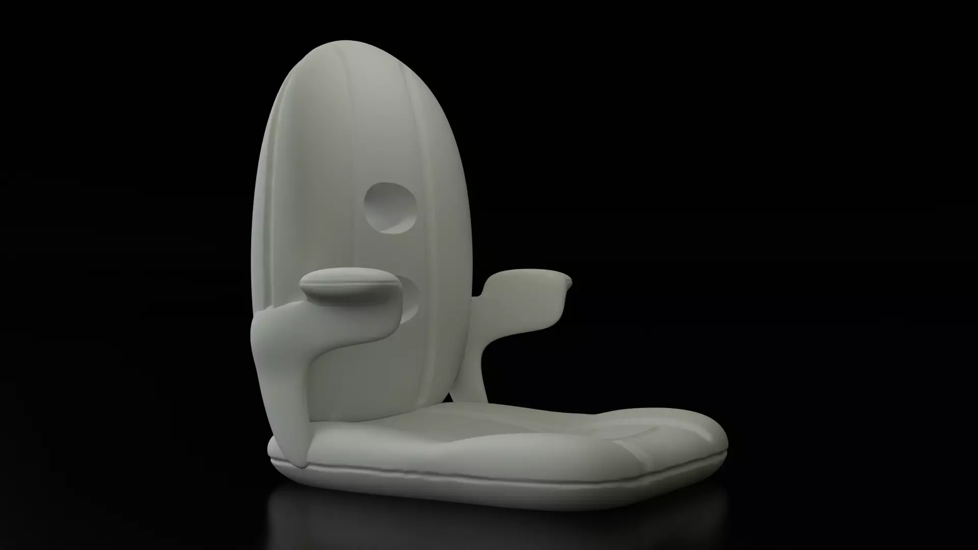 Seat fit ideal for 3D printing or other projects 3D print model