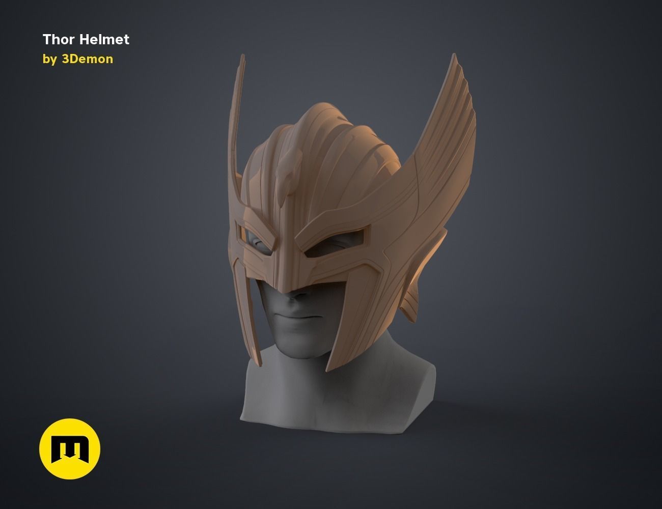 Thor Helmet Love and Thunder 3D print model_14