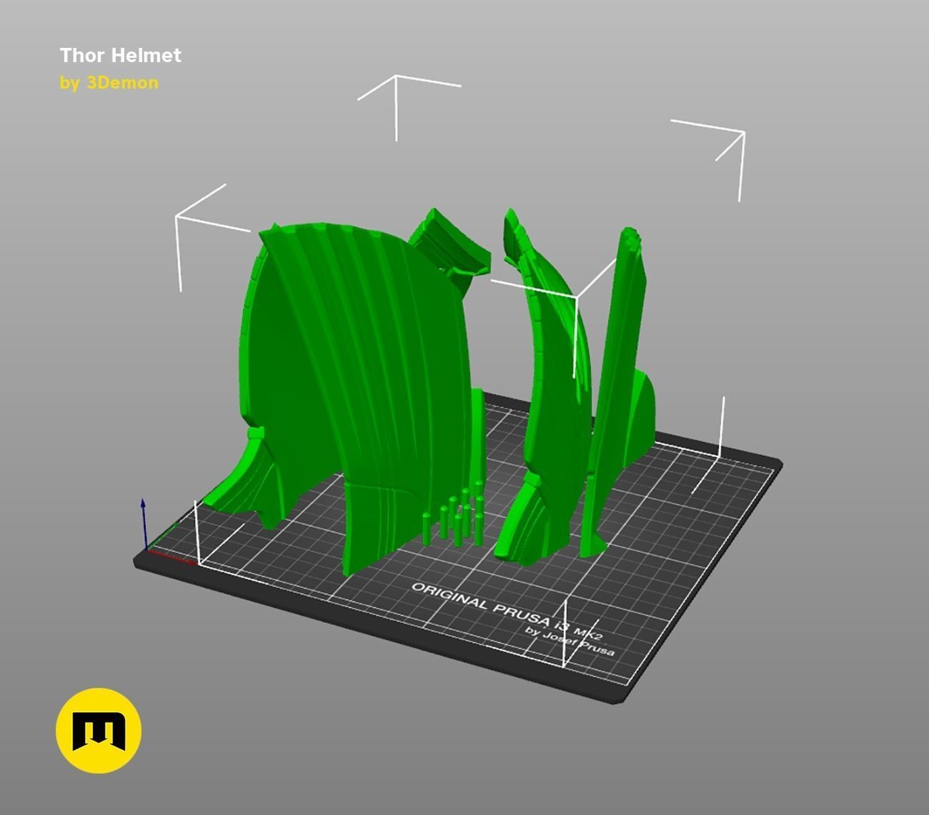 Thor Helmet Love and Thunder 3D print model_7