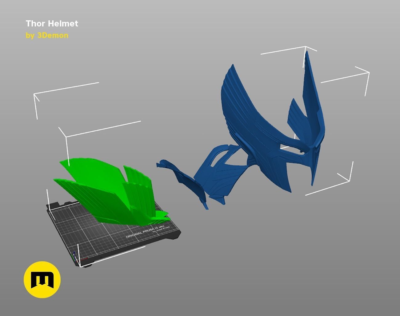 Thor Helmet Love and Thunder 3D print model_9