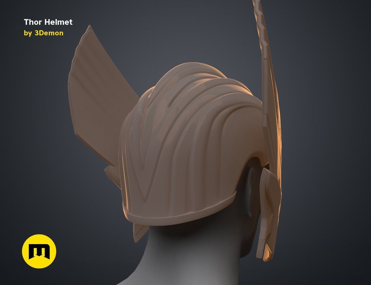 Thor Helmet Love and Thunder 3D print model_19