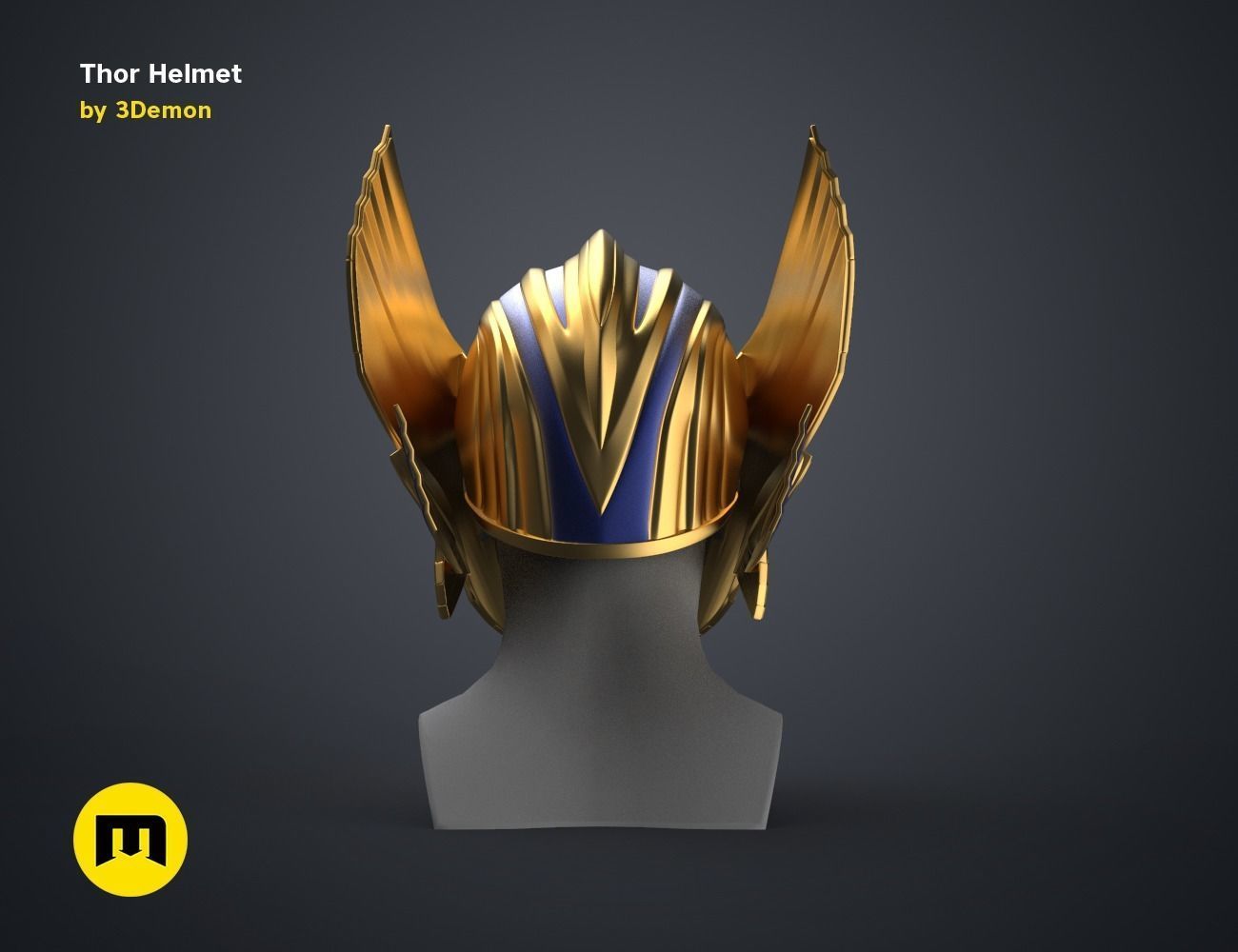 Thor Helmet Love and Thunder 3D print model_3