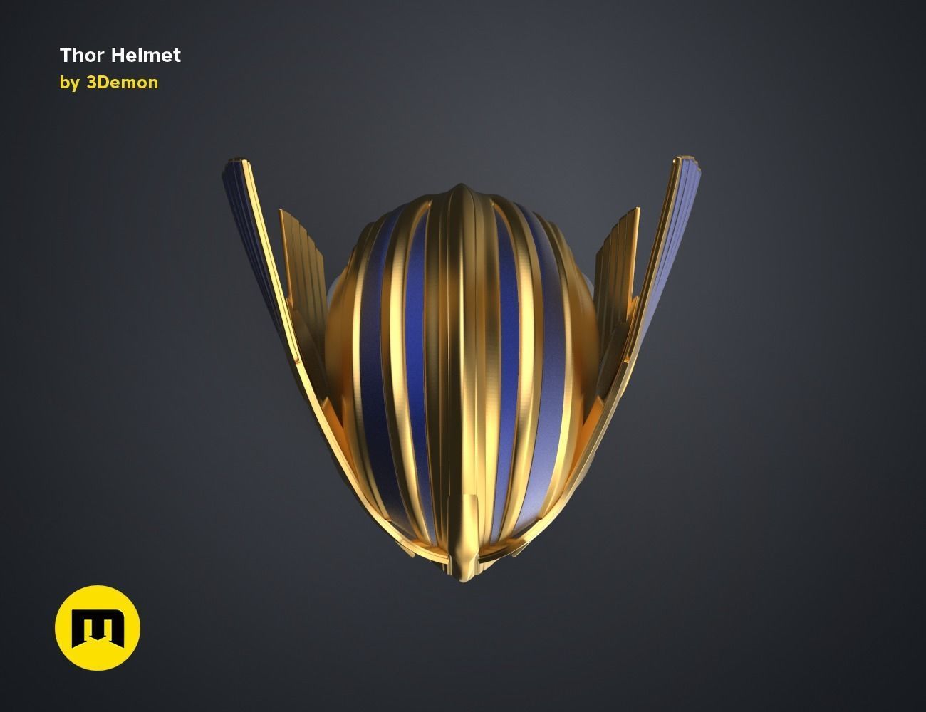 Thor Helmet Love and Thunder 3D print model_2