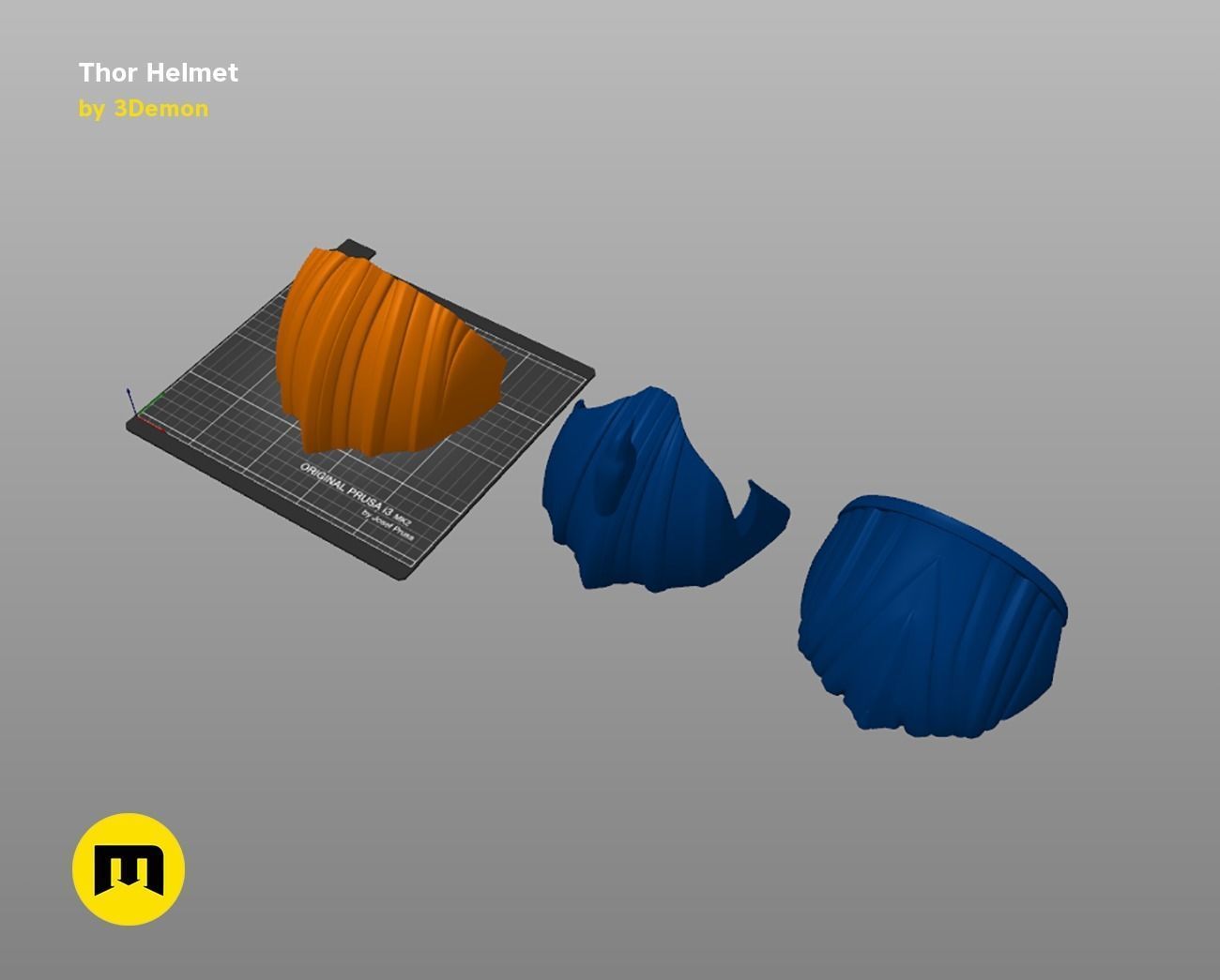 Thor Helmet Love and Thunder 3D print model_8