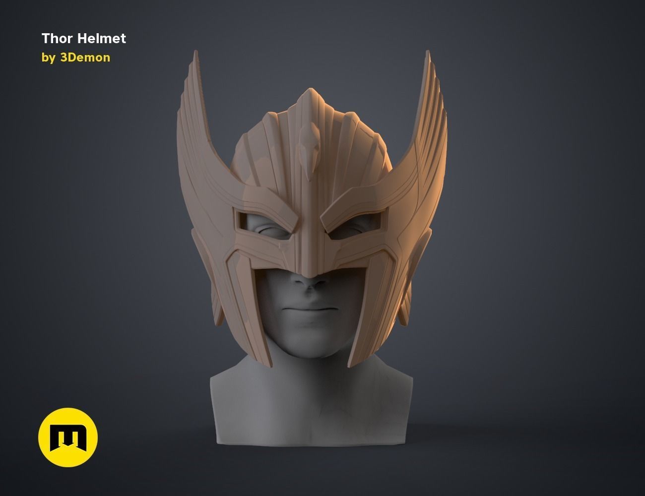 Thor Helmet Love and Thunder 3D print model_15