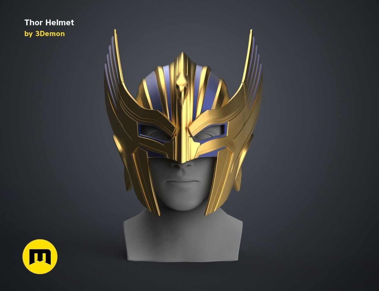 Thor Helmet Love and Thunder 3D print model_1