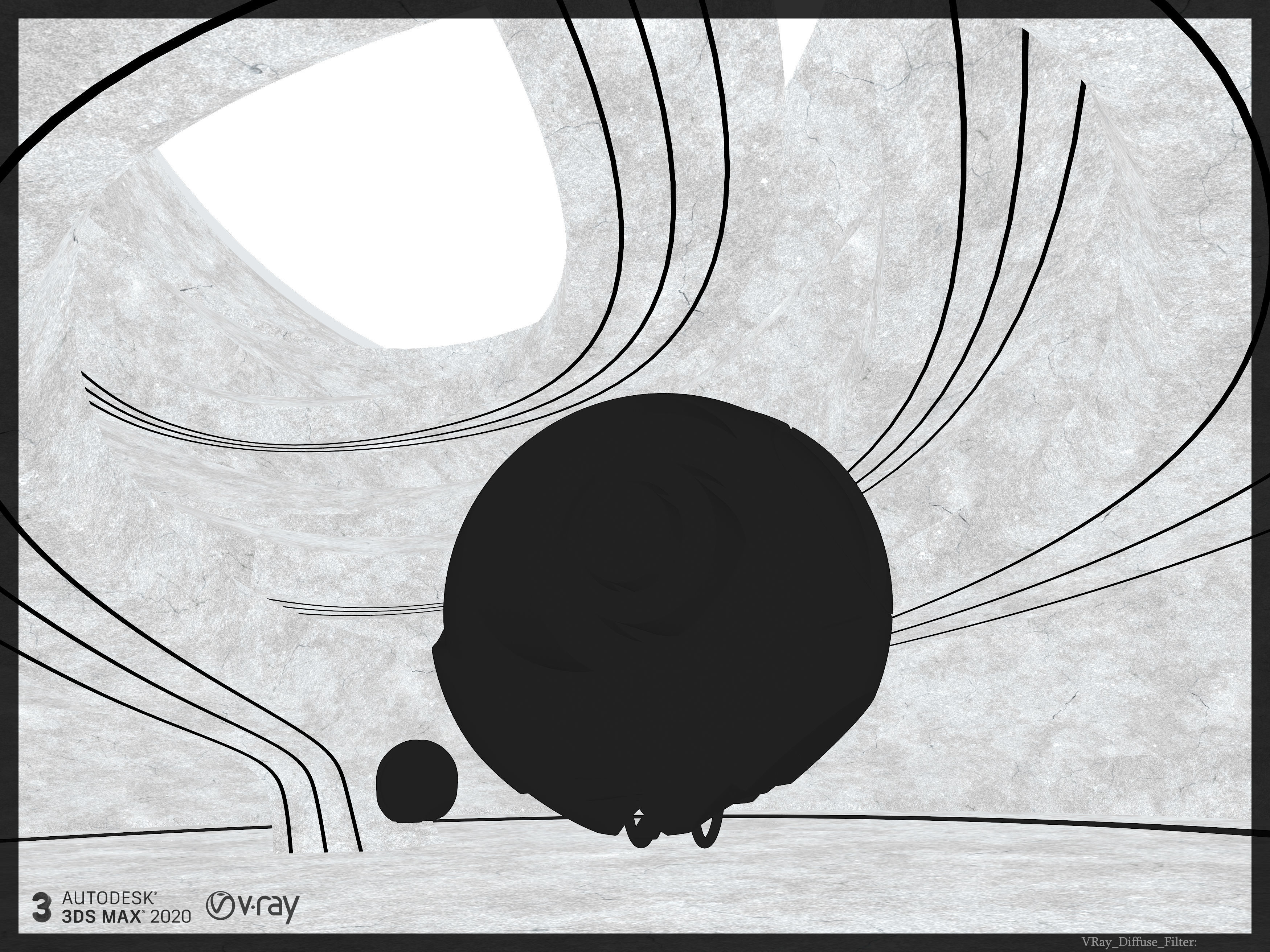 Synthetic matt plastic soft Black- Texture_1