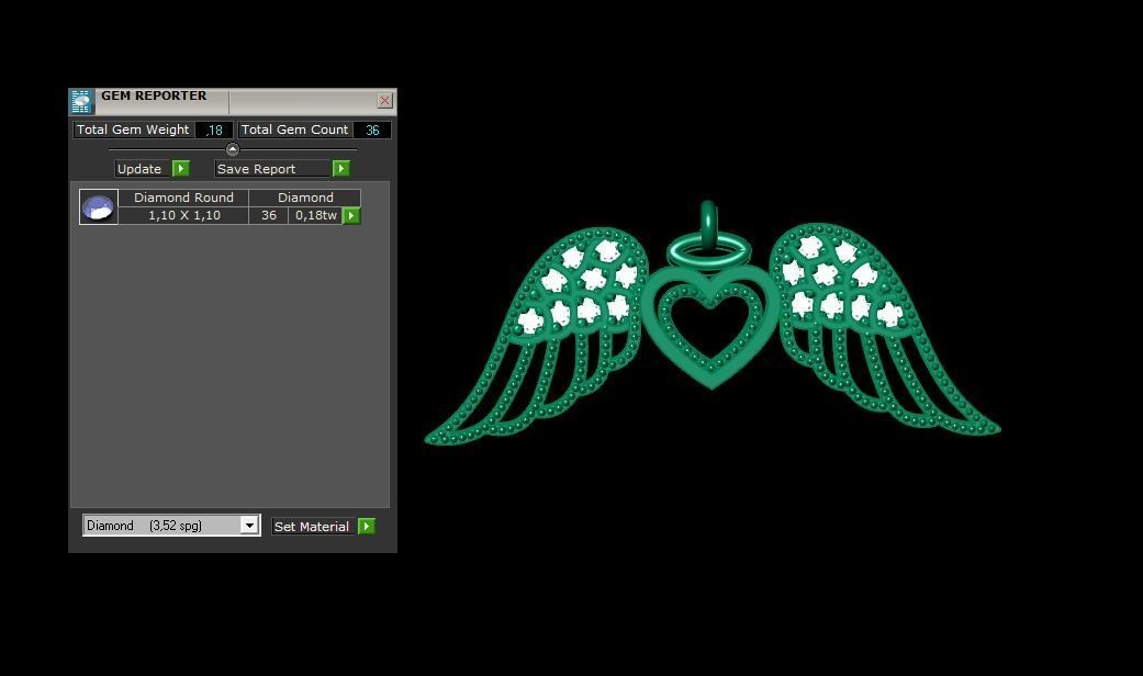 Pendant P182 3D Print Model 3D print model_1